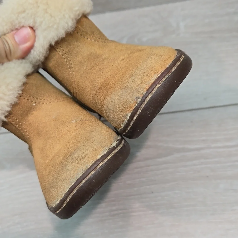 Ugg Australia Jorie II Kids Girl Leather Sheepskin Boots shoes sz 8 Toddler